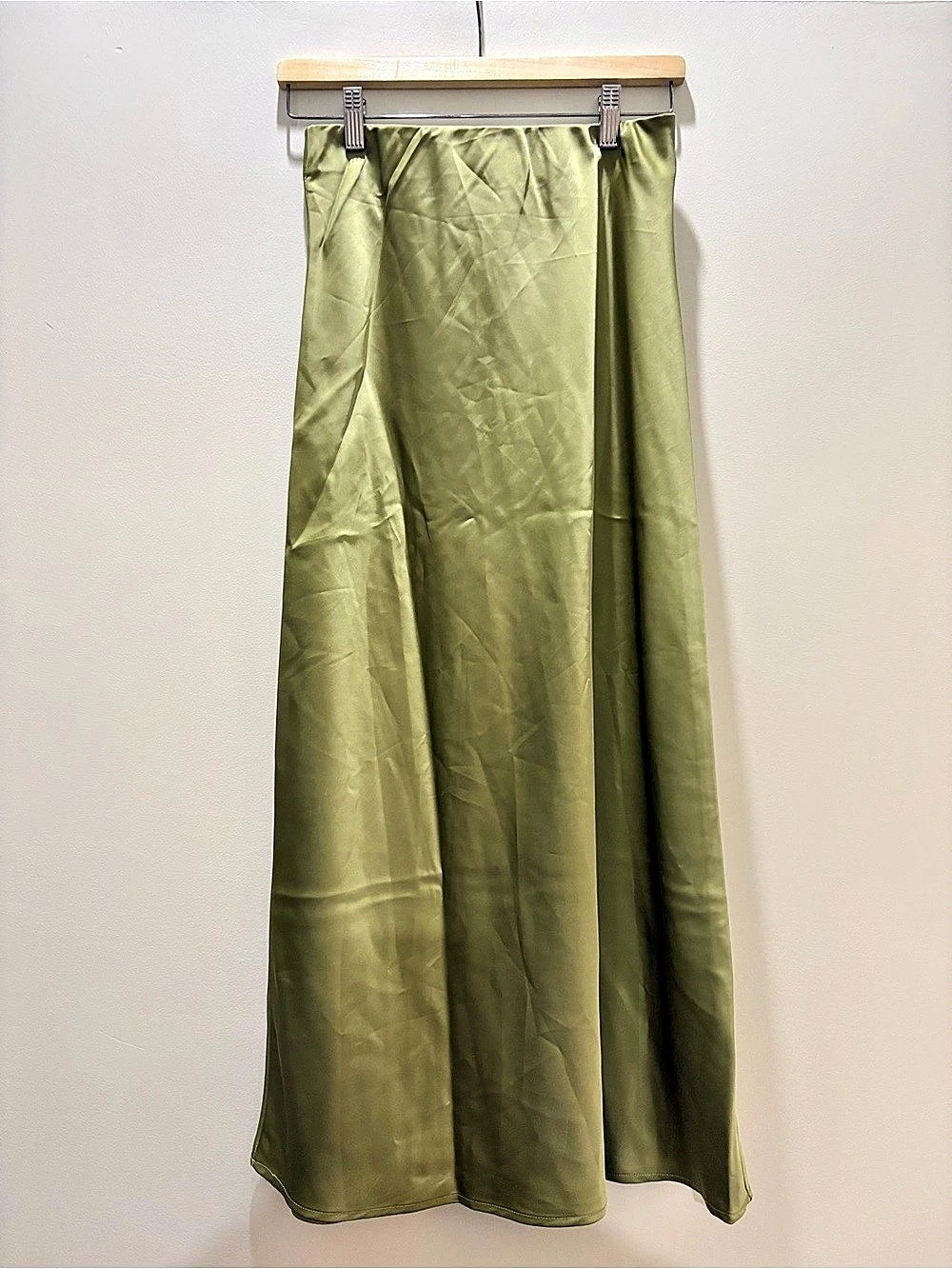 Light Olive Green Maxi Skirt